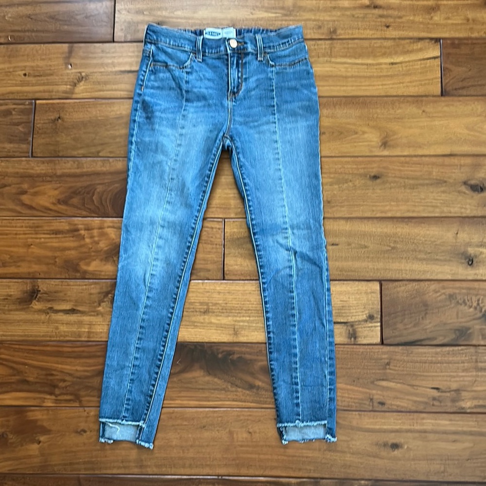 Old Navy Girl’s 12 High/Low Cropped Blue Rockstar Jeggings
